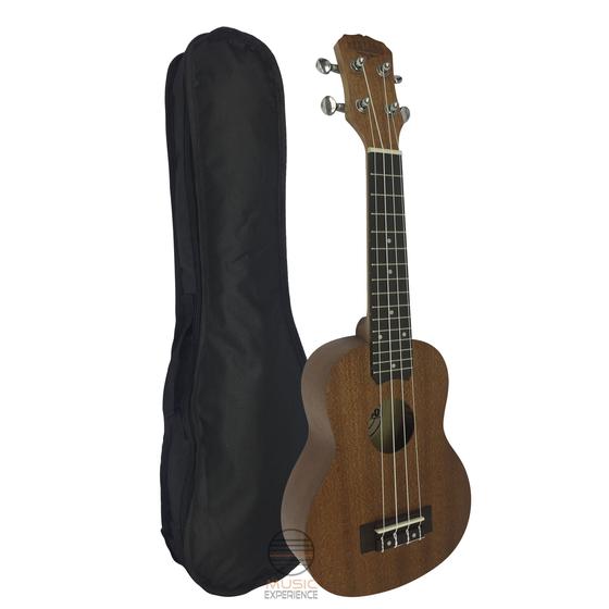 Imagem de Ukulele Soprano Sapele Malibu 21 C/ Capa Cordas Aquila