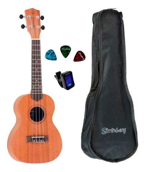 Imagem de Ukulele Strinberg Uk06c Mgs Concert C/ Capa Afinador 