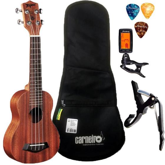 Imagem de Ukulele Tagima 21k Fosco + Capa Afinador Palhetas Capotraste