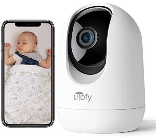 Imagem de ULOFY Baby Monitor, Video Baby Camera 2K, Pet Camera, Pan & Tilt, Câmera de Segurança Interior para Cão / Gato, Detecção de Som e Movimento, Áudio 2 Ways, Visão Noturna, Funciona com Alexa
