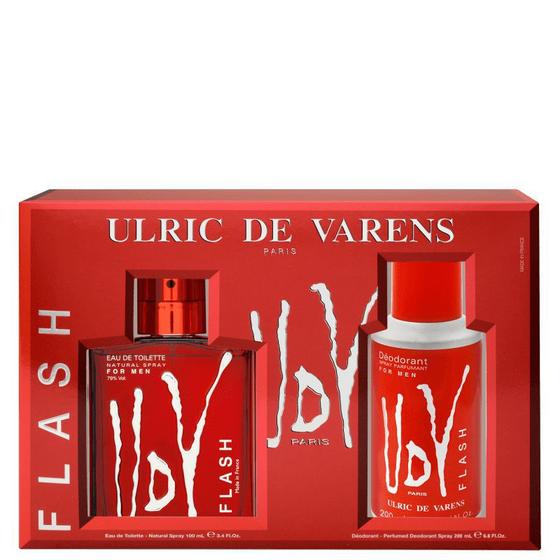 Imagem de Ulric de Varens Kit UDV Flash Masculino - Eau de Toilette 100ml + Desodorante 200ml