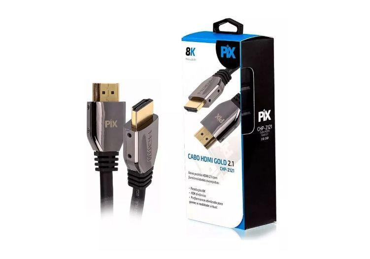 Ultra Cabo HDMI Gold 2.1-8K HD, Pix, HDMI 2.1 - Original Menor preço em Ultra Cabo HDMI Gold 2.1-8K HD, Pix, HDMI 2.1 - Original