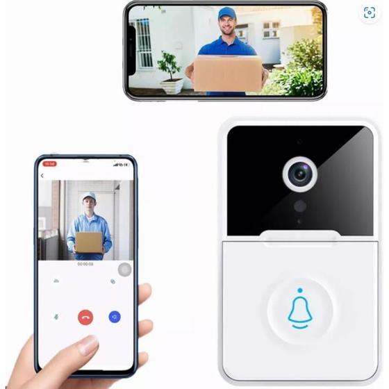 Imagem de Ultra Campainha Com Video Hd Porteiro Smart Wifi Celular