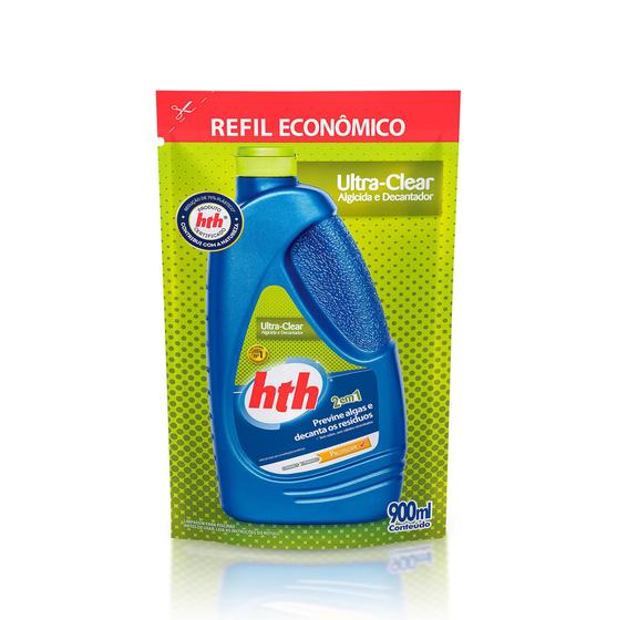 Imagem de Ultra clear  algicida e decantador 900ml hth kit 3 peças