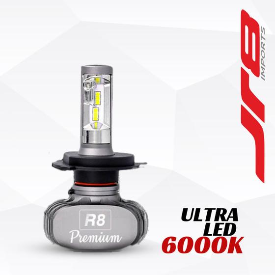 Imagem de Ultra Led R8 Premium H4 - 6500k 8000 Lumens - Super Branca