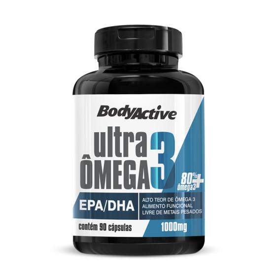 Ultra-Ômega 3 1000 MG 90 Cápsulas Bodyactive Menor preço em Ultra-Ômega 3 1000 MG 90 Cápsulas Bodyactive