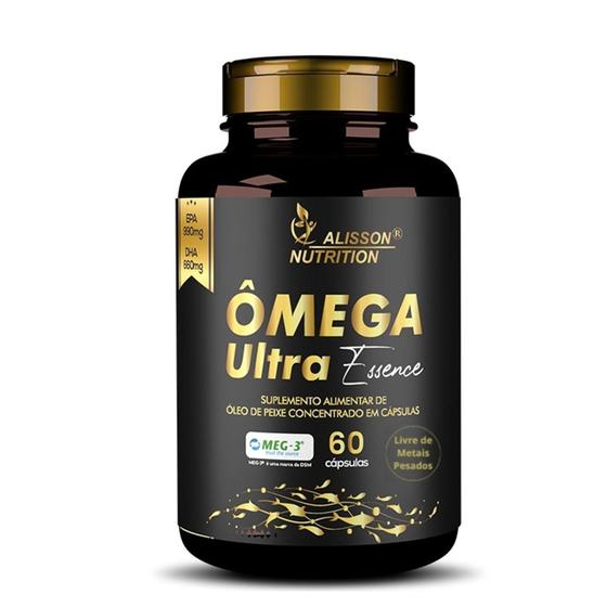 Imagem de Ultra Ômega-3 Essence 60 cáps - Rico Em Epa 990mg Dha 660mg - Alisson Nutrition