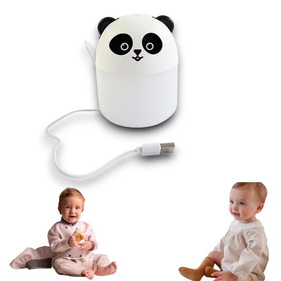 Imagem de Umidificador climatizador difusor vaporizador de ar aromas ambientes silencioso luminária infantil portátil menina menino