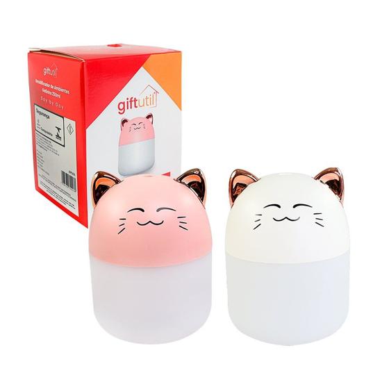 Imagem de Umidificador de Ambientes de Gatinho USB 250ml - Sortido