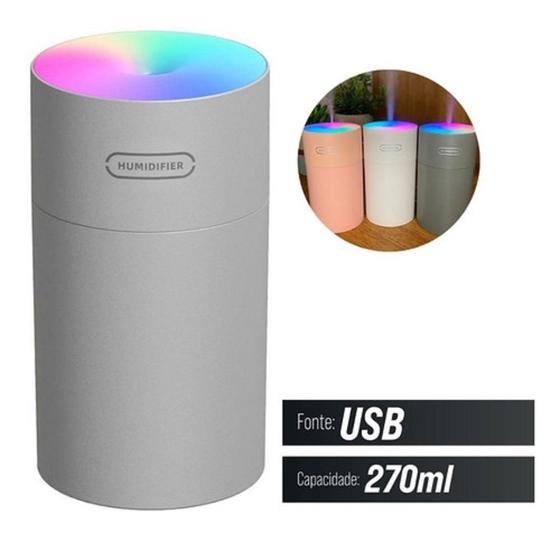 Imagem de Umidificador De Ar 270Ml Com Led Cinza 4047Cz Unic Cinza Cin