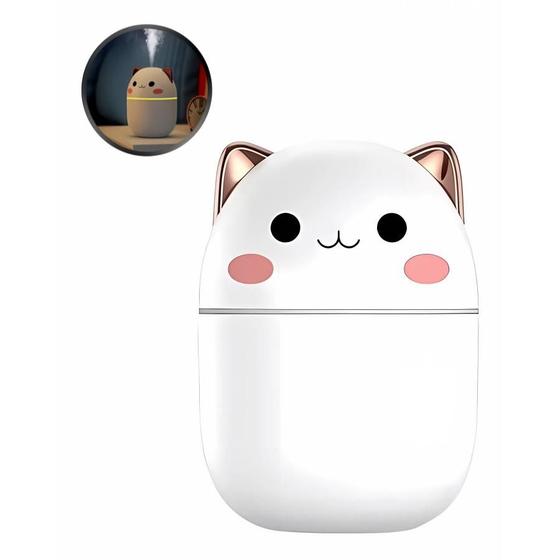 Imagem de Umidificador de Ar com Design de Gatinho Fofo e Bivolt