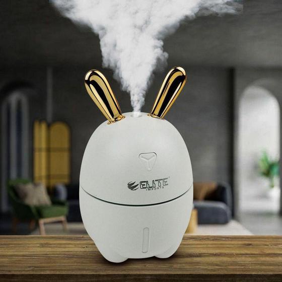 Imagem de Umidificador de ar e aromatizador portátil com design de coelho - Elite