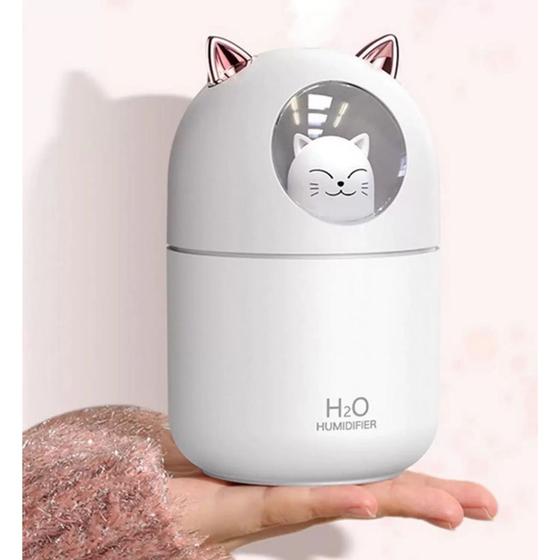 Imagem de Umidificador de ar e Aromatizador Portátil Difusor USB Gatinho - H2O Saara Online