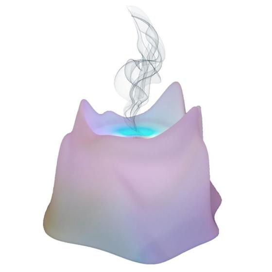 Imagem de Umidificador De Aromas Com Luz Led 240Ml Formato Montanha