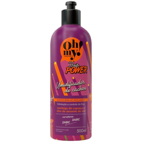 Imagem de Umidificador de Cachos Efeito Brilho Molhado Hair Power 500ml Oh My!