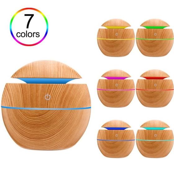 Imagem de Umidificador Difusor De Aromas Ultrassônico Bolinha Usb 7 Cores Led 