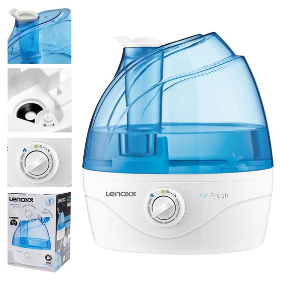 Umidificador Purificador De Ar Portátil Air Fresh Bivolt 2,4 Litros Ultrassônico Lenoxx Menor preço em Umidificador Purificador De Ar Portátil Air Fresh Bivolt 2,4 Litros Ultrassônico Lenoxx