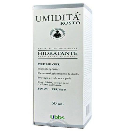 Imagem de Umidita hidratante rosto creme com fps 25 gel 50ml