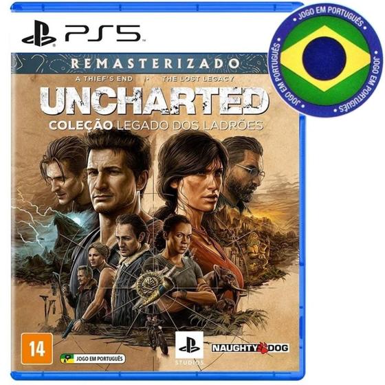 Jogo Uncharted: Coleção Legado dos Ladrões - Playstation 5 - Naughty Dog