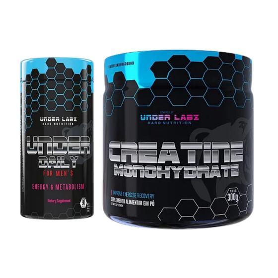 Imagem de Under Daily - 90 Tabs - Under Labz + Creatine Monohydrate - 300g - Under Labz