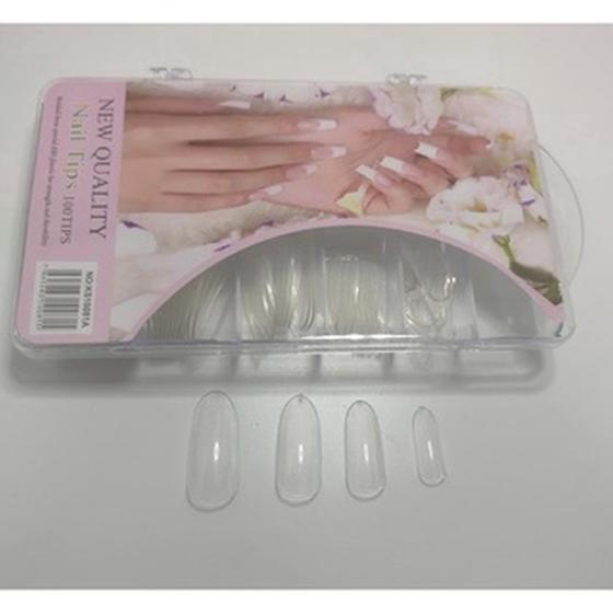 Imagem de Unha Postiça Amendoada 100 Unidades Manicure Alongamento