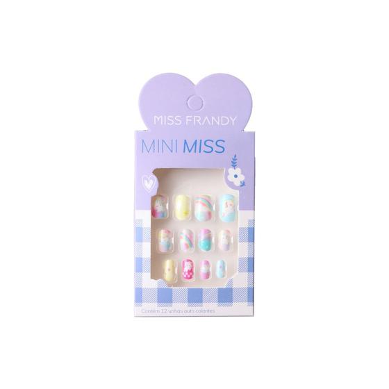 Imagem de Unha Postiça Infantil Mini Miss Purple 12 peças