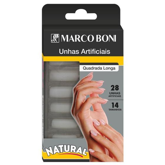 Imagem de Unhas Artificiais Quadrada Longa (14 Tamanhos) Marco Boni