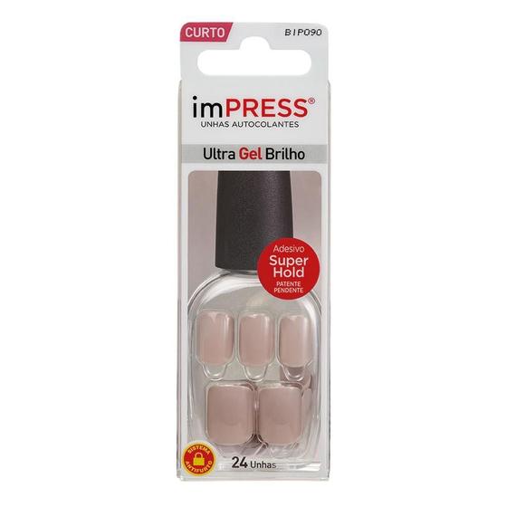 Imagem de Unhas Kiss Impress Girlie Girl BIP090BR