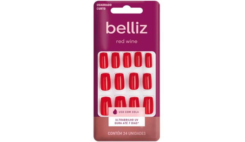 Imagem de Unhas Postiças Belliz Red Wine - 1260