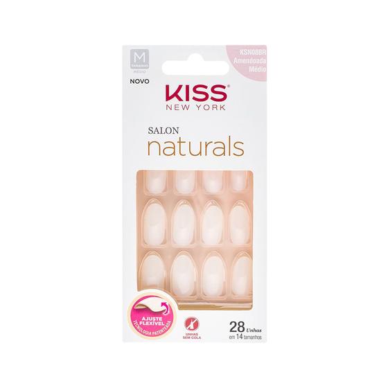 Unhas Postiças Kiss New York Salon Natural Amendoada Menor preço em Unhas Postiças Kiss New York Salon Natural Amendoada
