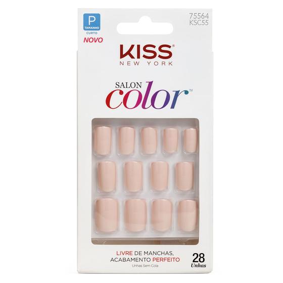 Imagem de Unhas Postiças Kiss NY -Salon Color Curto - Sweet Girl