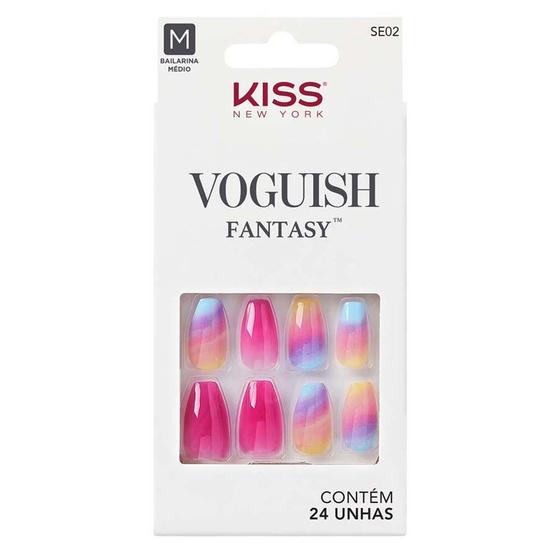 Imagem de Unhas Postiças Kiss Ny Voguish Fantasy The Motto