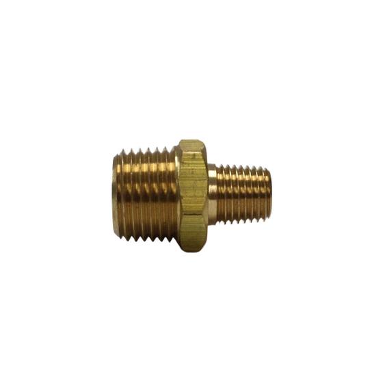 Imagem de União Conexão Redutora Niple 1/2 NPT Macho x 1/4 NPT Macho para gás