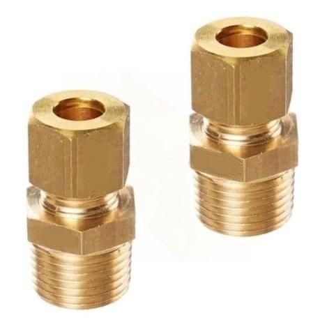 Imagem de União Porca Anilha Compressão Tubo 12mm X 3/8  Npt  2und