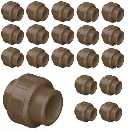 Imagem de União soldável 25mm 3/4 fortlev kit com 20 unidades