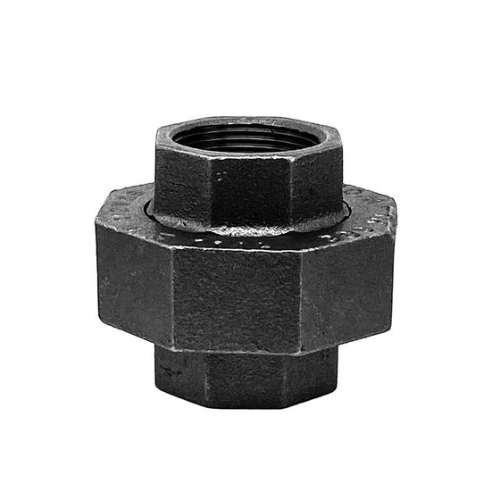 Imagem de União Tupy  1.1/4" NPT 3 Peças 300 LBS Preta