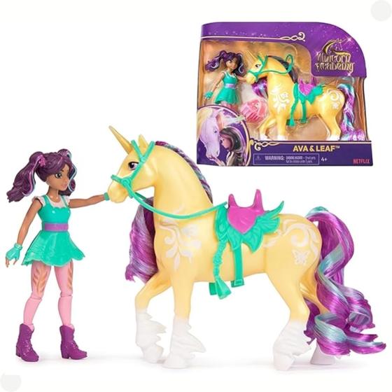 Imagem de Unicorn Academy Boneco E Unicórnios Ava E Leaf Com 2 Acessórios 003809 - Sunny