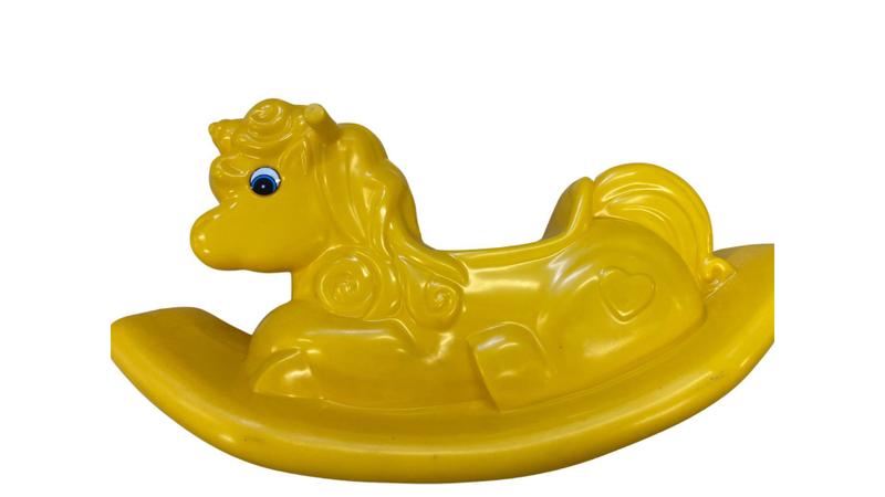 Imagem de Unicórnio Amarelo  infantil Para Playground Kids- Gangorra Lançamentos Toys kids-Risistente e segura-Ideal Para área Ext