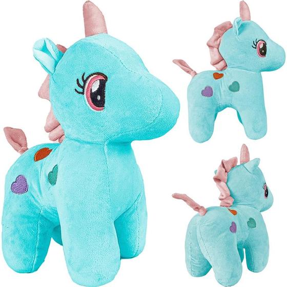 Imagem de Unicórnio De Pelúcia Plush Anti-alérgico 30cm - Bee Toys