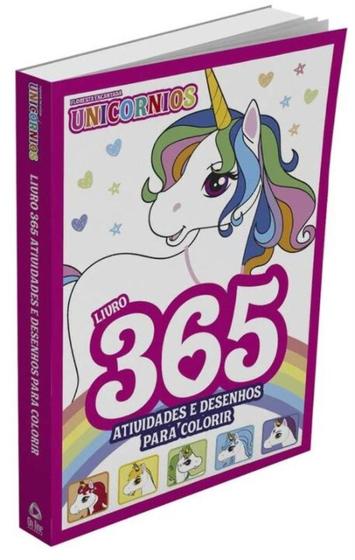 Imagem de Unicornio - Livro - 365 Atividades e Desenho Para Colorir