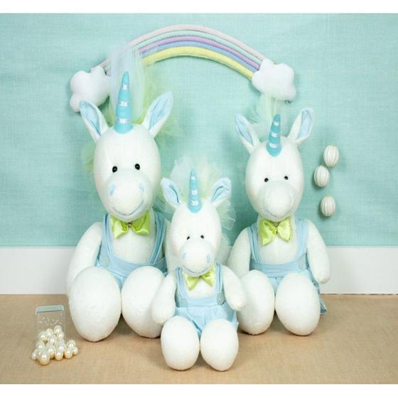 Imagem de UNICORNIOS MACAÇAO 20/24/28cm- PELUCIA COM 3 PÇS PARA NICHO