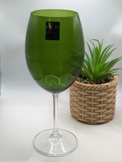 Imagem de Unidade de taça Gastro em cristal ecologico 580ml. Verde Bandeira