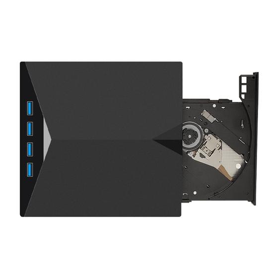 Imagem de Unidade Externa De Cd E Dvd Tipo C Usb3.0 7 Em 1 Player Port