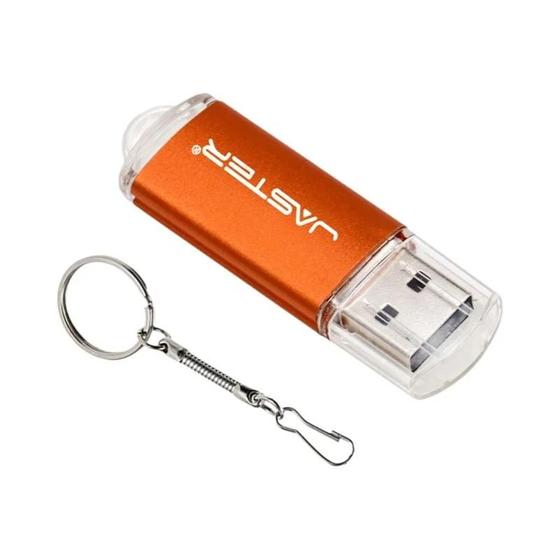 Imagem de Unidade Flash Jaster Usb 2.0 De 9 Cores Com Chaveiro 128 Gb 64 Gb 32 Gb 16 Gb 8 Gb 4 Gb Moda