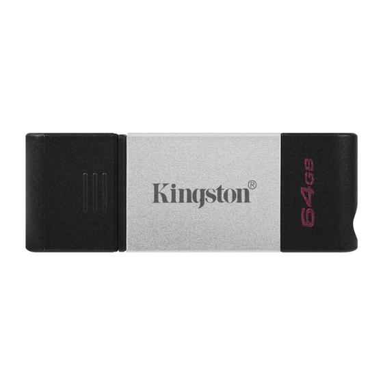 Imagem de Unidade flash USB tipo C Kingston DataTraveler 80 de 64 GB (