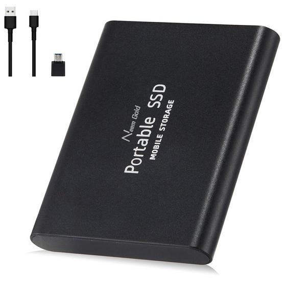 Imagem de Unidade portátil SSD USB 3.1 Hard-speed Mobile Dry Dry 1 TB