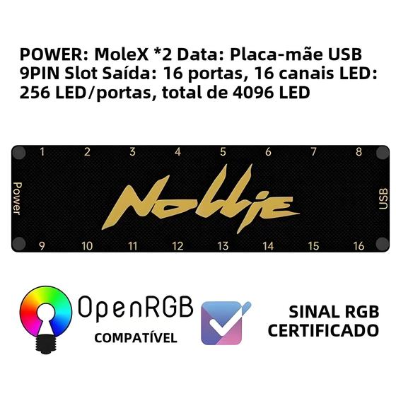 Imagem de Universal 5V 3PIN ARGB Controlador HUB Nollie SignalRGB OpenRGB Para PC Caso Ventiladores De