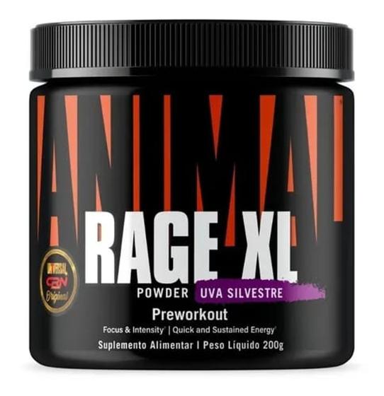 Universal Nutrition Pré treino Animal Rage Xl 221g Pré Treino