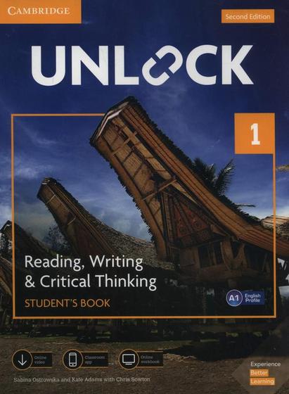 Imagem de Unlock 1 Read,Writing,Crit Think Sb,Mobb App Onl Wb - CAMBRIDGE UNIVERSITY