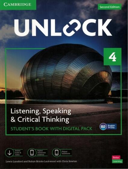 Imagem de Unlock 4 - listening, speaking and critical thinking sb with digital pack - 2nd ed - CAMBRIDGE UNIVERSITY